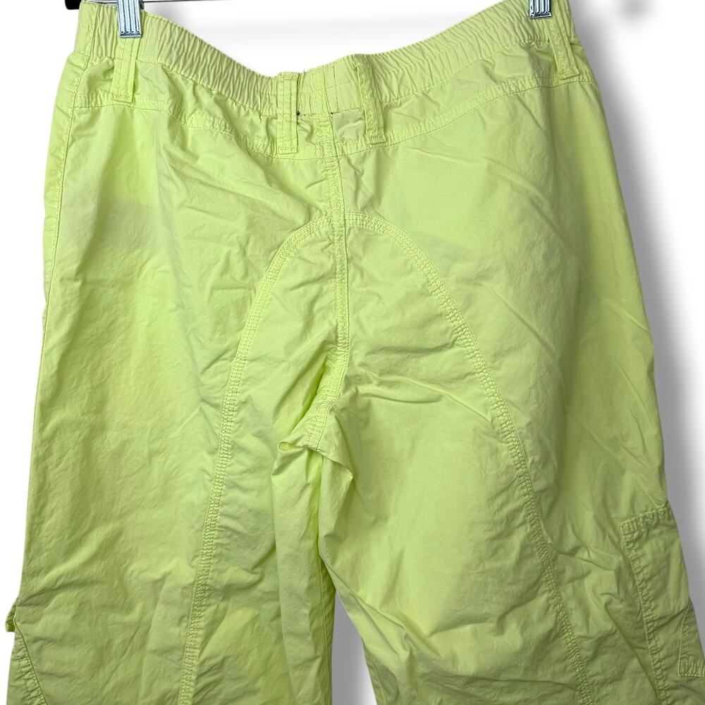 BDG Urban Outfitters NWOT Lime Y2K Low Rise Baggy Wide Leg Cotton Cargo Pant - Picture 9 of 11
